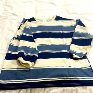 YesStyle “Fairy Essential” Long Sleeve Striped Sweatshirt